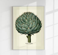 Artichoke Beige Poster | Culinary Illustration | Handmade Berlin — Ansicht 1