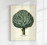 Artichoke Beige Poster | Culinary Illustration | Handmade Berlin — Ansicht 1