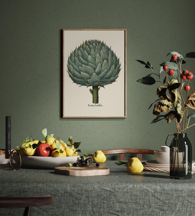 Artichoke Beige Poster | Culinary Illustration | Handmade Berlin — Ansicht 2