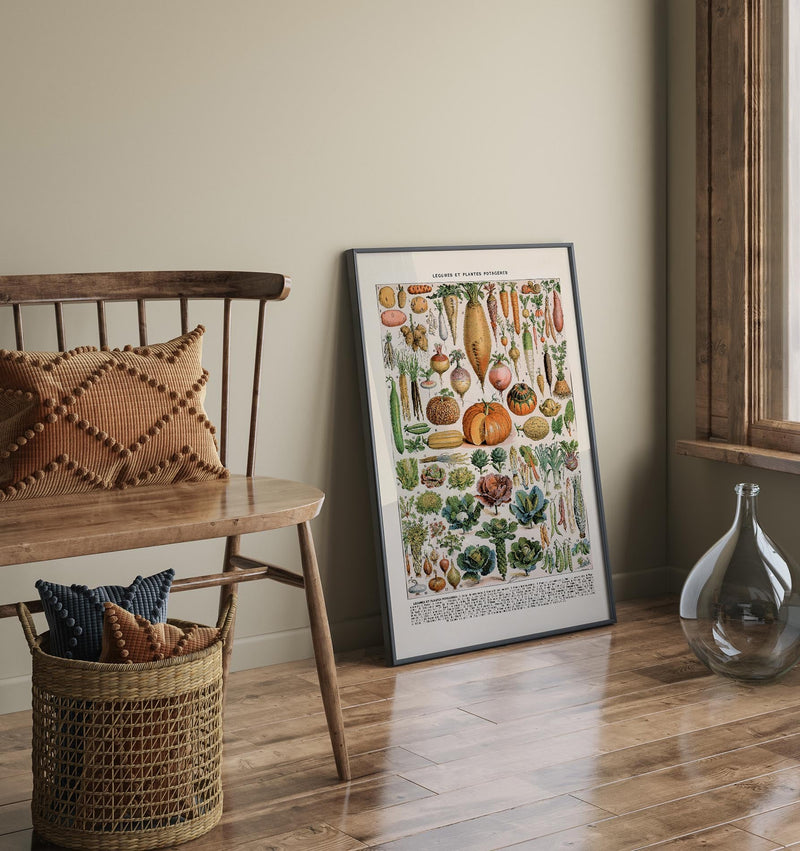 Légumes et Plantes Potagères Poster – Gemüse Botanisch Fine Art Canvas — Ansicht 2