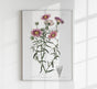 Vintage Hoary Flower Poster – Fine Art Print UV-resistent, Wandbild