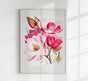 Pink Magnolia Flower Poster – Fine Art Paper | Canvas | UV-archivfest