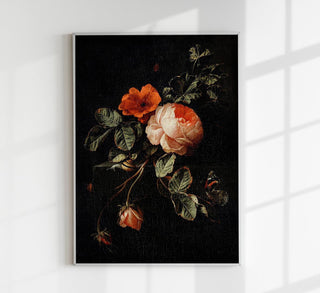 Roses by van den Broeck Botanical Poster – Fine Art Print | UV-beständig | Niederländische Blumenmalerei