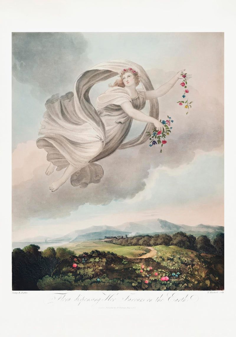 Flora Dispensing Her Favours on the Earth – Fine Art Print UV-resistant — Ansicht 3