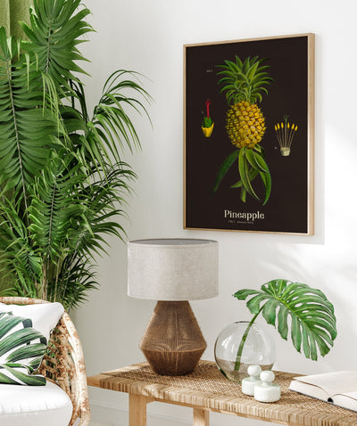 Pineapple Botanical Poster – Fine Art Print UV-beständig Tropische Ikone
