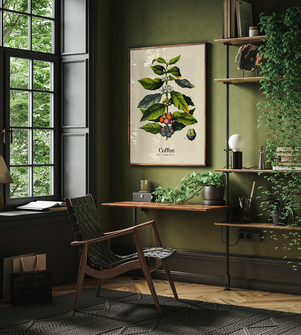 Coffee Botanical Light – Fine Art Print | Botanische Studie | Wandposter