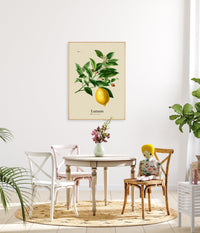 Lemon Botanical Light Poster - Premium print on matte art paper — Ansicht 2