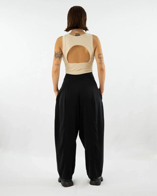 AdoPLI, Bundfaltenhose aus schwerem Tencel | Hoher Bund | Made in Berlin