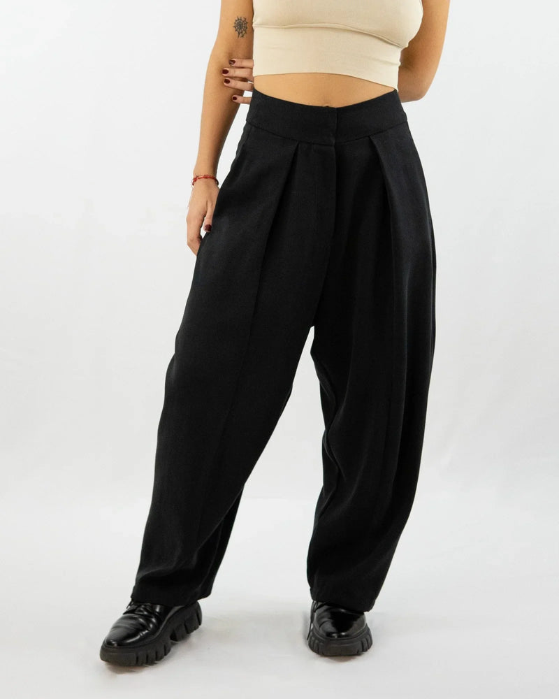 AdoPLI Tencel Pleated Trousers | High Waist | Handmade Berlin — Ansicht 2