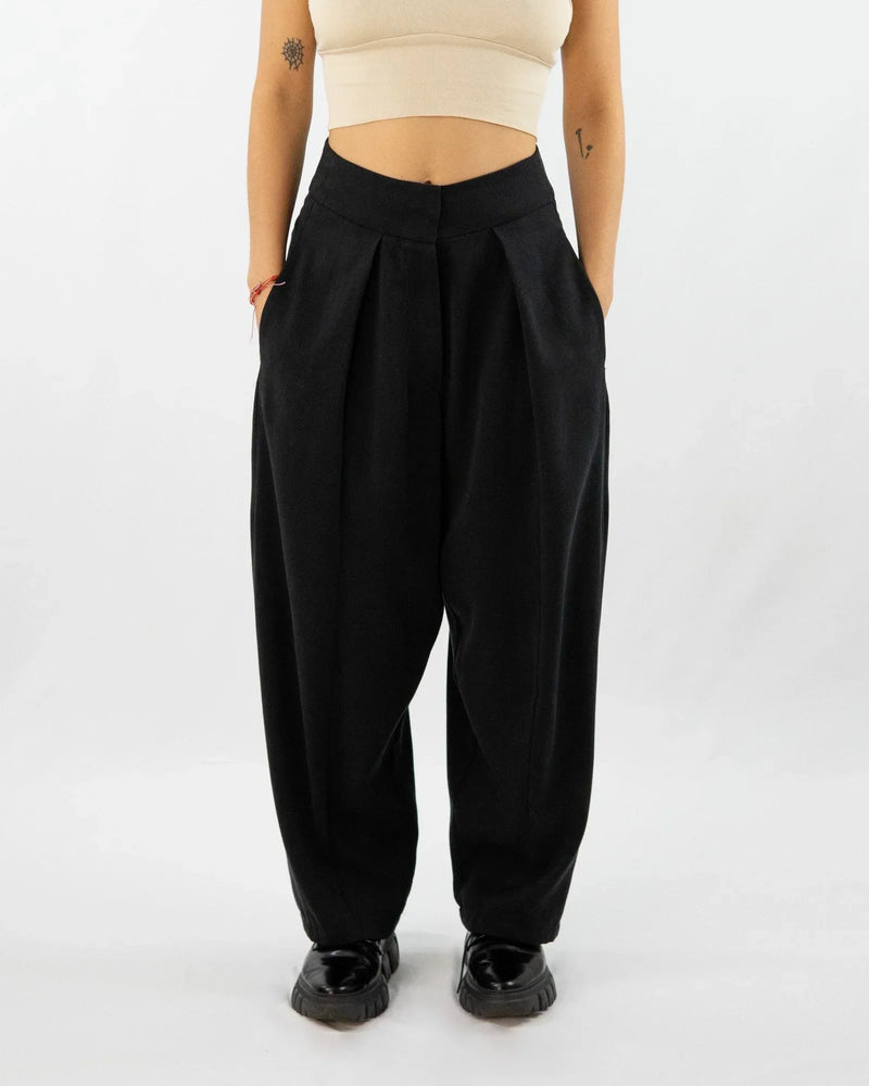 AdoPLI Tencel Pleated Trousers | High Waist | Handmade Berlin — Ansicht 13