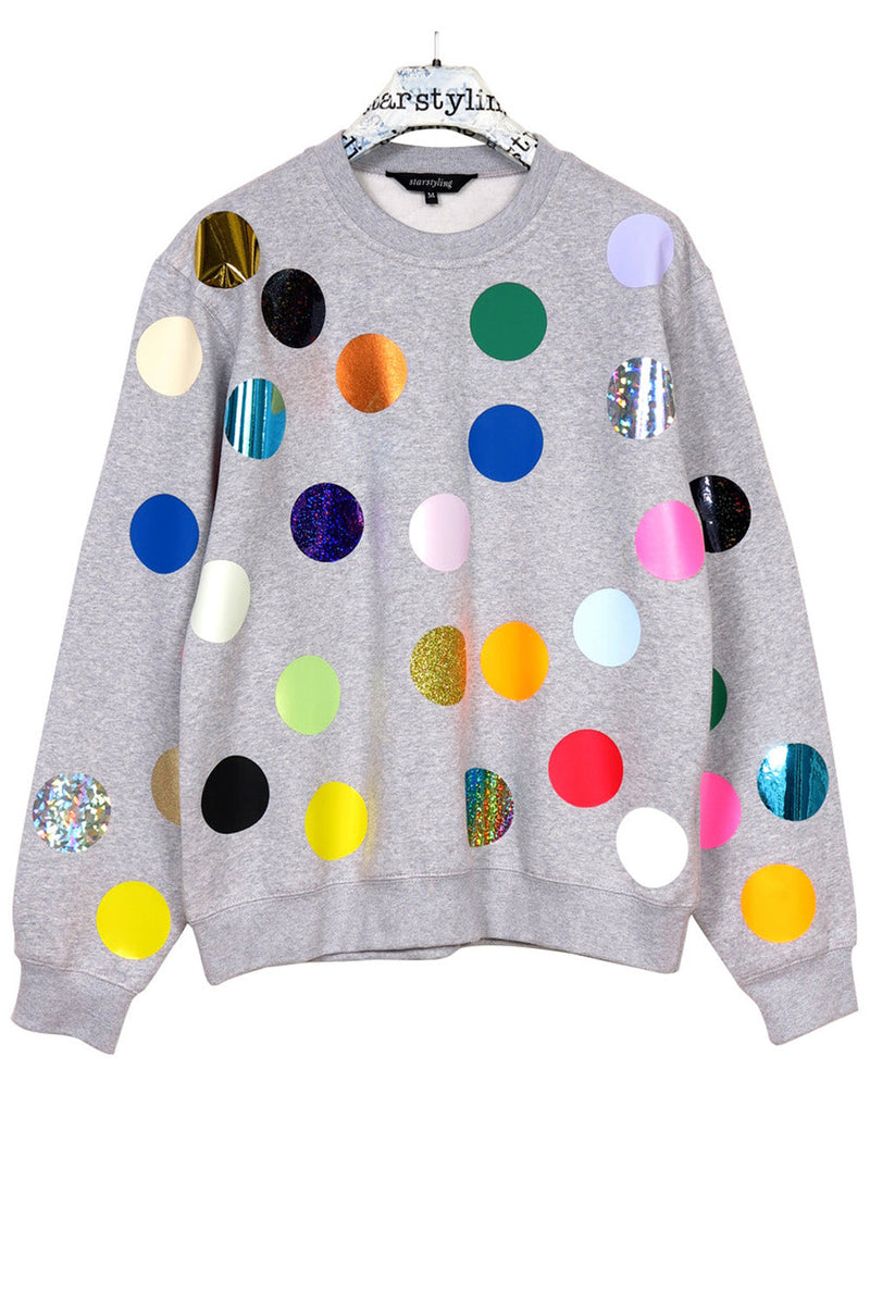 Balls Sweater Multicolor Dots Unisex Allover Print — starstyling