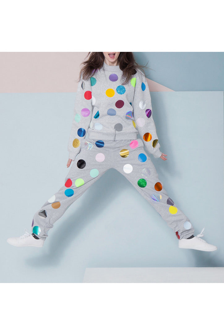 Balls Sweater Multicolor Dots Unisex Allover Print — Ansicht 5