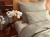 Damast go-green Bettwäsche Set Bamboo Green – 50% Baumwolle, 50% TENCEL™ Lyocell, Bügelleicht — Ansicht 1