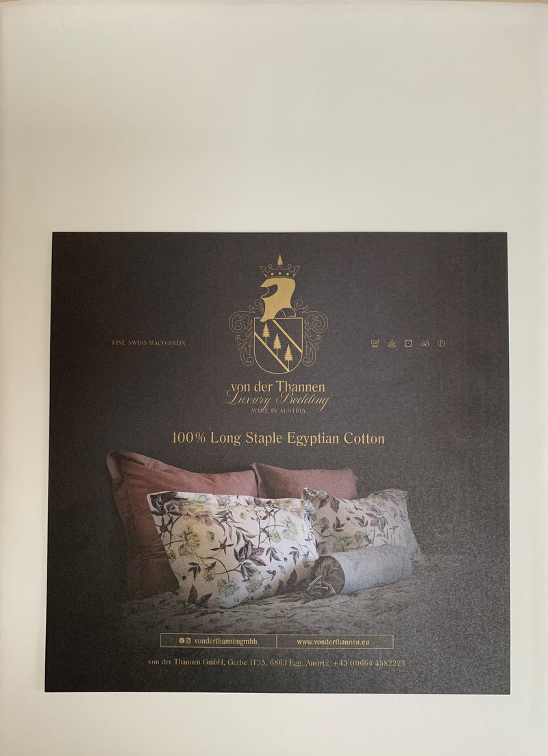 Satin Bed Sheet 100% Mercerized Cotton 300 TC — von der Thannen Luxury Bedding