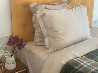 Kissenbezüge Set Uni Farbe – 100% Baumwolle | Satin 300 TC | Bügelleicht