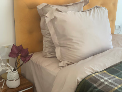 Kissenbezüge Set Uni Farbe – 100% Baumwolle Satin 300 TC bügelleicht