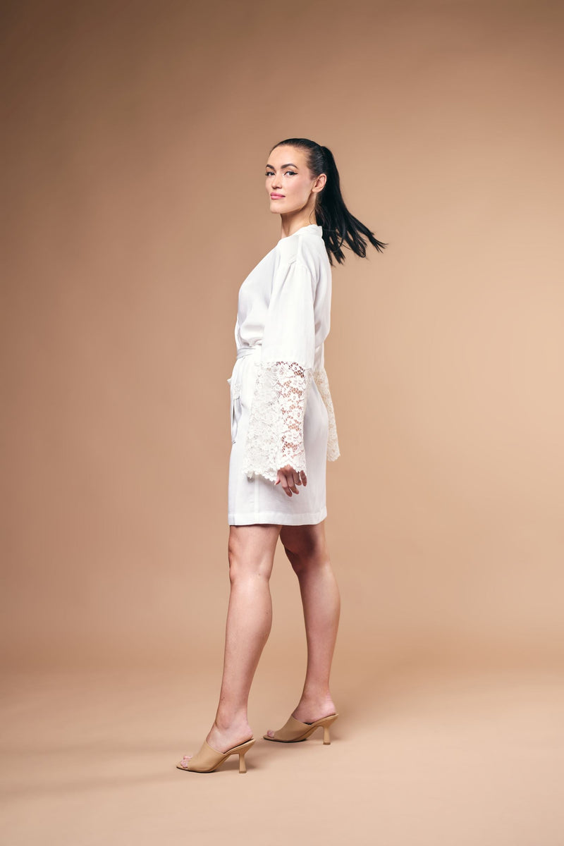Kimono Bella – Luxus-Satin aus Micro Tencel, 100% Lyocell, handgefertigt — Ansicht 2