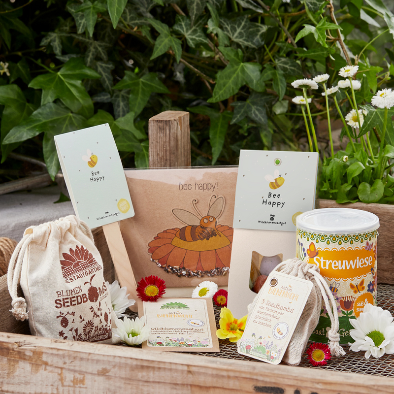 Geschenk-Set „Bienenretter“ – Wildblumensamen für Insekten — Die Stadtgärtner