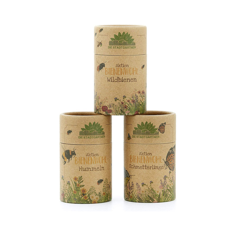 Set mit 3 Bienenwohl-Dosen – Wildblumensamen von Die Stadtgärtner — Ansicht 2