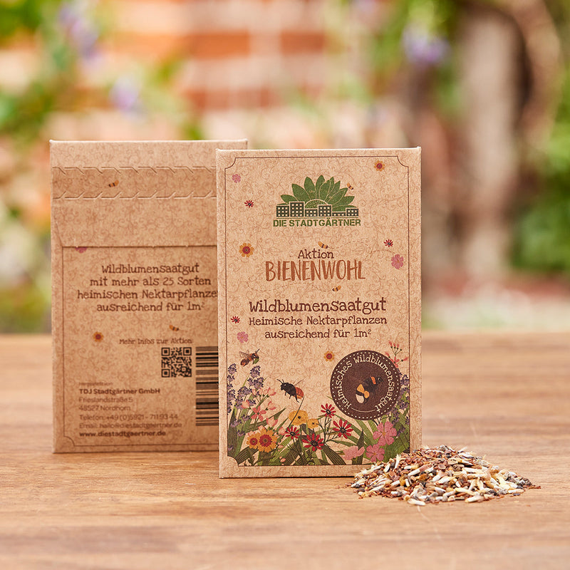 Saatguttütchen Wildblumen „Bienenwohl“ – Die Stadtgärtner — Die Stadtgärtner
