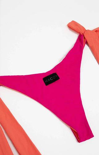 Dual Bikini – Zweifarbig | High Cut | Triangle‑Top