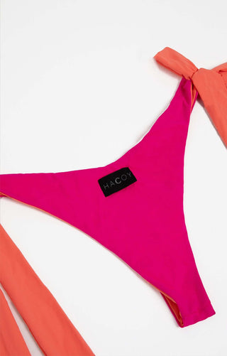 Dual Bikini – Zweifarbig | High Cut | Triangle‑Top