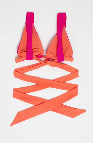 Dual Bikini – Zweifarbig | High Cut | Triangle‑Top