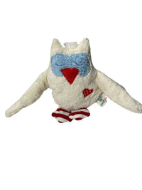 Organic Cotton Owl Rattle – Handmade GOTS Certified — Ansicht 1