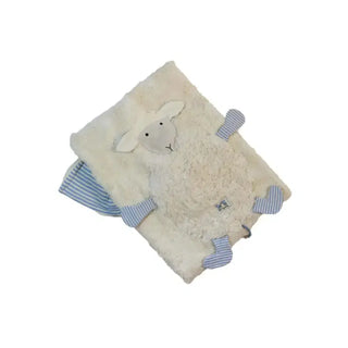 Zusammengelegte Bio Babydecke "Schaf" – weiche Decke aus GOTS-zertifizierter Bio-Baumwolle von PAT & PATTY