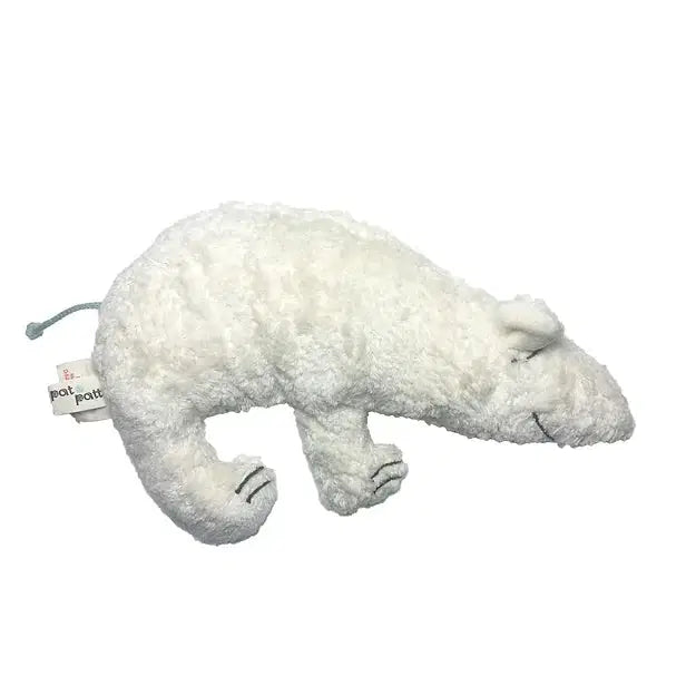 Bio Rassel 'Eisbär' handgefertigt GOTS-zertifiziert 16x26cm — Pat & Patty