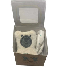 Organic Comfort Blanket Polar Bear - Handcrafted from Organic Cotton, Personalizable — Ansicht 2