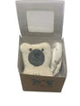 Organic Comfort Blanket Polar Bear - Handcrafted from Organic Cotton, Personalizable