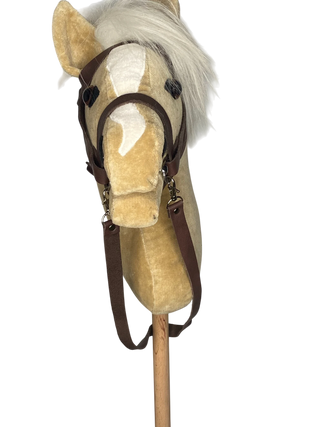 Bio Hobby Horse Steckenpferd beiges Samt / Velvet von PAT & PATTY