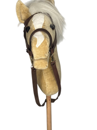 Bio Steckenpferd „Biscuit“ – Bio-Baumwollsamt | Hobby Horse | Handgefertigte Spielfreude — Ansicht 2