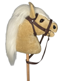 Bio Steckenpferd „Biscuit“ – Bio-Baumwollsamt | Hobby Horse | Handgefertigte Spielfreude — Ansicht 3