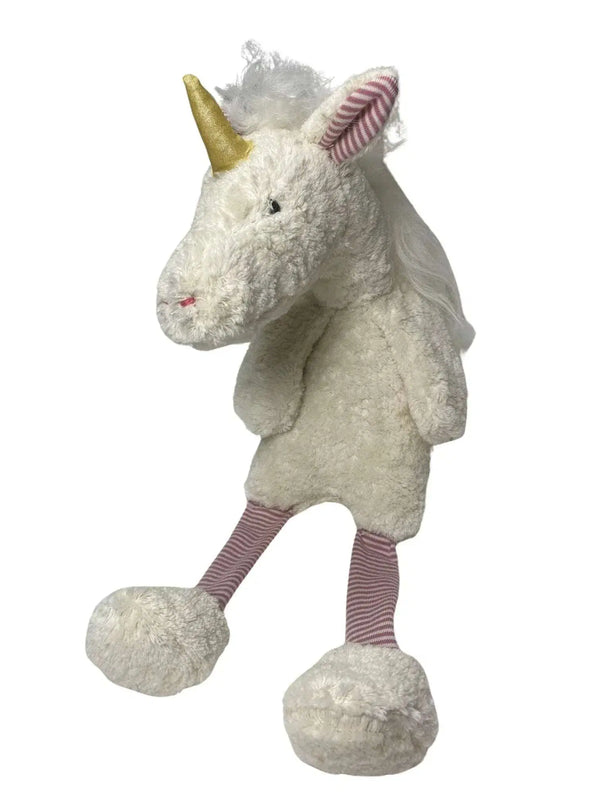 Bio Kuscheltier Einhorn Rosé – Bio-Baumwolle & Schurwolle, handgefertigt