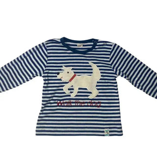 Bio Langarmshirt Hund fuer Kinder aus zertifizierter Bio-Baumwolle von PAT und PATTY