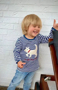 Bio Langarmshirt „Hund“ Kinder – 100% Bio-Baumwolle, Größen 74–116 — Ansicht 2