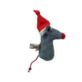 Organic Cotton Rattle "Christmas Mouse" – 100% Organic Cotton (GOTS) | Corn Fiber Filling | Handmade in Germany — Ansicht 3