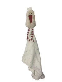 Organic Cotton Cuddle Cloth Stork – handmade, personalizable — Ansicht 4