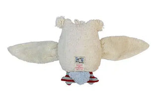 Weiche Bio-Spieluhr in Schnee-Eulenform – handgemacht und beruhigend zur Einschlafhilfe für Babys von PAT & PATTY