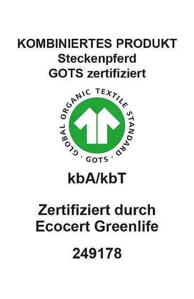 Bio Hobby Horse Zimtstern mit Gebiss – handgefertigt Deutschland
