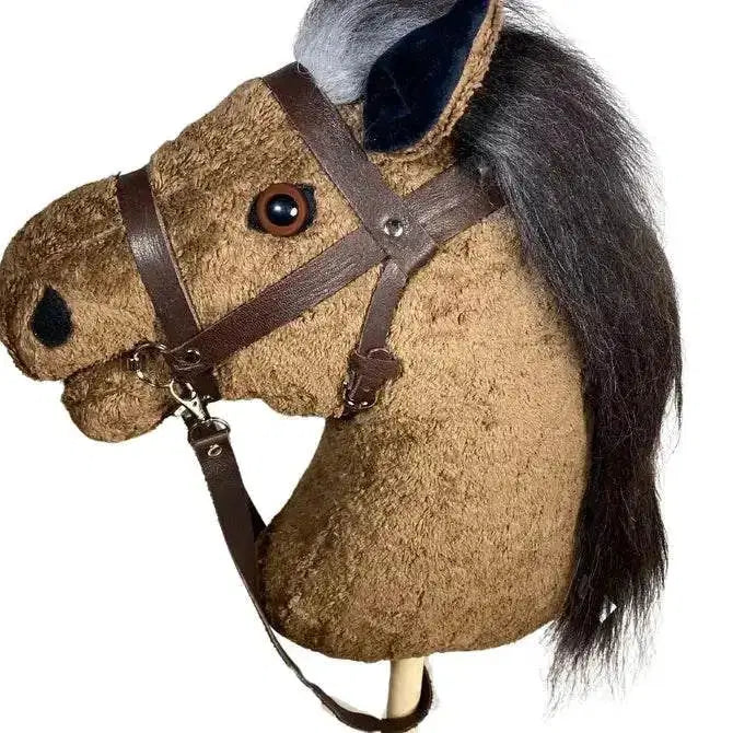 Organic Hobby Horse Abraxas with Bridle – Handmade Wooden Toy from 2 Years — Ansicht 7