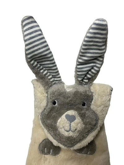 Bio-Wärmflasche Hase – Naturkautschuk, Bio-Baumwolle, handgefertigt
