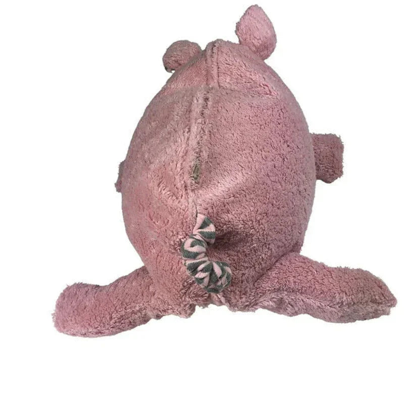 Bio Kuschelkissen Schwein mit Streifen – handgefertigt, Bio-Baumwolle, Spelzfüllung — Ansicht 5