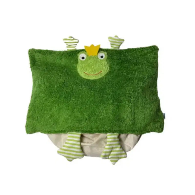 Bio Kuschelkissen Frosch – GOTS Bio-Baumwolle | Spelzfüllung | Optional gewichtet — Ansicht 2