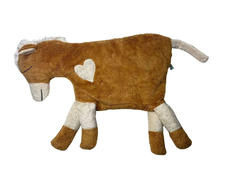 Organic Cuddly Pillow Horse – Organic Cotton, Spelt Filling, Handmade — Pat & Patty
