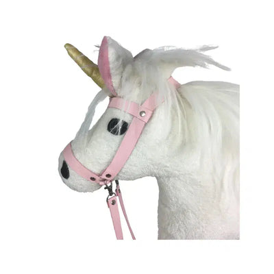 Bio Steckenpferd Einhorn – Handgefertigt, Bio-Baumwolle, kbA GOTS