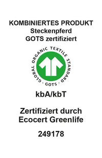 Bio Steckenpferd Einhorn – Handgefertigt, Bio-Baumwolle, kbA GOTS — Ansicht 7