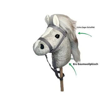 Bio Steckenpferd Gandalf grau Hobbyhorse
